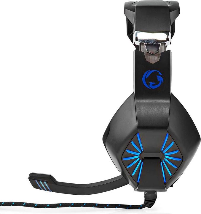 Actual product image Nedis Gaming Headset | Over Ear | Stereo | USB Type-A / 2x 3.5 mm | Foldable Microphone | 2.20 m | L (Cable)