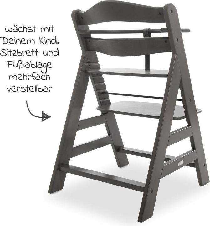 Produktbild Hauck Hochstühle Hochstuhl Alpha Plus Charcoal im Sparset inkl. (Hochstuhl)