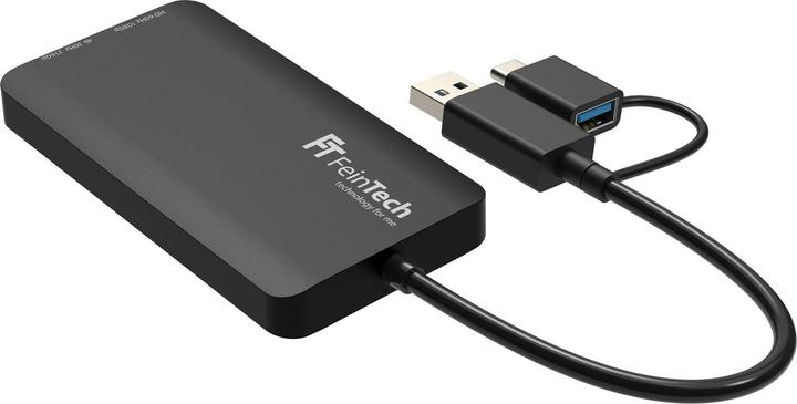 Actual product image FeinTech CX200 USB HDMI Adapter 2 Displays (USB-C, USB-A)
