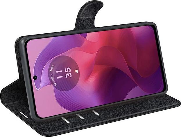Immagine prodotto MU Classic Serie di copertine per libri in pelle Litchi (Motorola Moto G04, Motorola Moto G24, Motorola Moto E14)