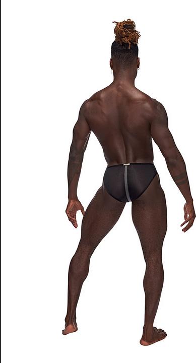 Produktbild Male Power Landing Strip Bikini Brief - Black - L (L)