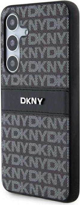 Actual product image DKNY DKHCMPRTHSLK + S926 czarny/black hardcase Leather Mono Stripe & Metal Logo (Samsung Galaxy S24+)