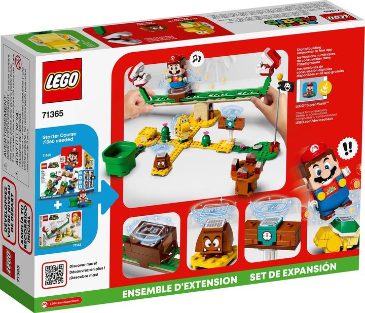 Actual product image LEGO Piranha plant power seesaw extension set (71365, LEGO Super Mario)