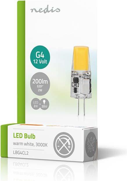 Immagine prodotto Nedis Lampada LED G4 (G4, 2 W, 200 lm, 1 x, F)