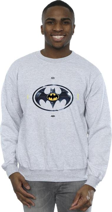 Actual product image Mens The Flash Batman Metal Logo Sweatshirt (XL)