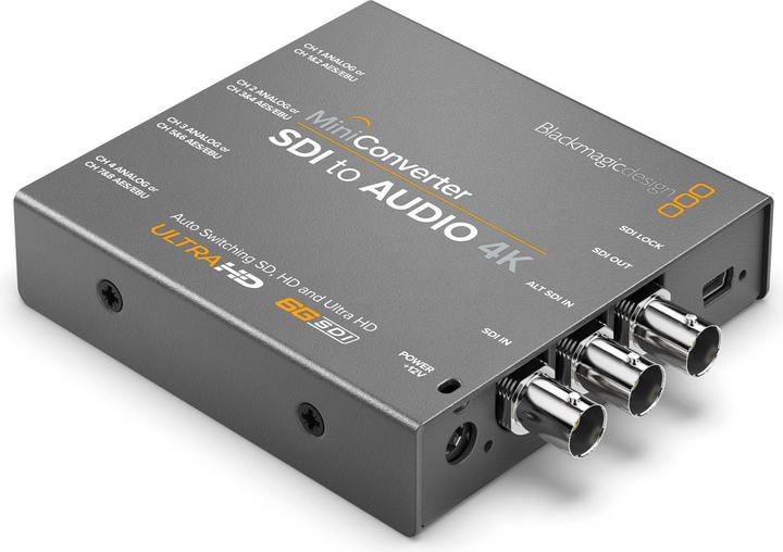 Immagine prodotto Blackmagic Mini convertitore SDI Audio 4K (Digitale -> Digitale)