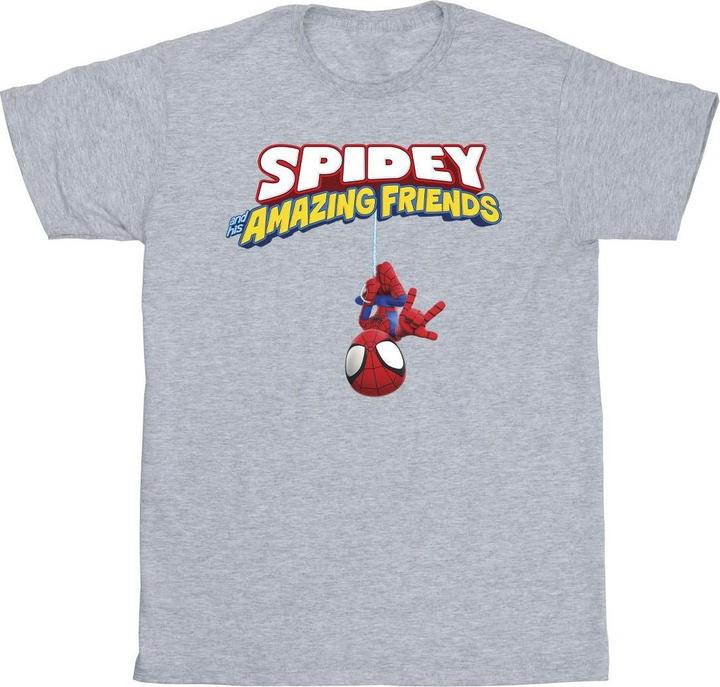 Image du produit - T-shirt SPIDER-MAN HANGING UPSIDE DOWN - Garçon (152, 158)