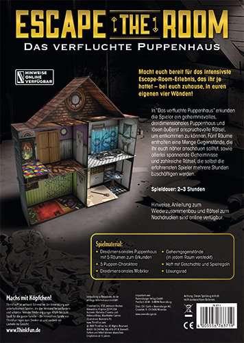 Image du produit Thinkfun Evasion de la salle 3 - La maison de poupée maudite (Allemand)
