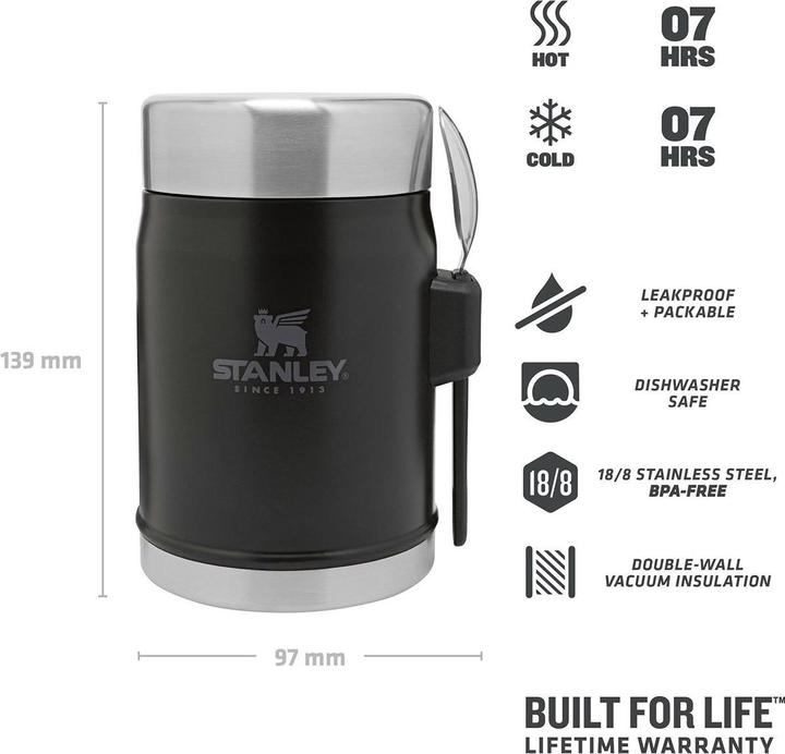 Actual product image Stanley 1913 Classic Food Jar + Spork (0.40 l)