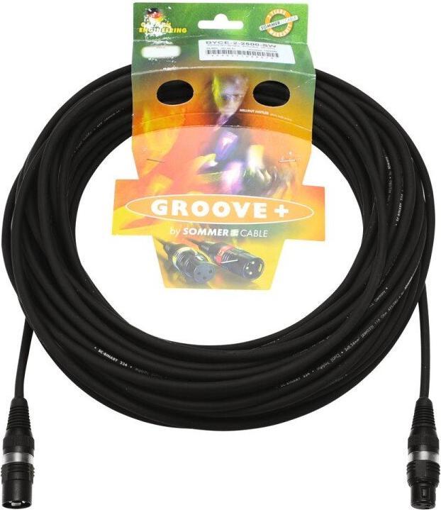 Produktbild Sommer Cable DMX Kabel XLR 3pol 25m sw Hicon (25 m, XLR)