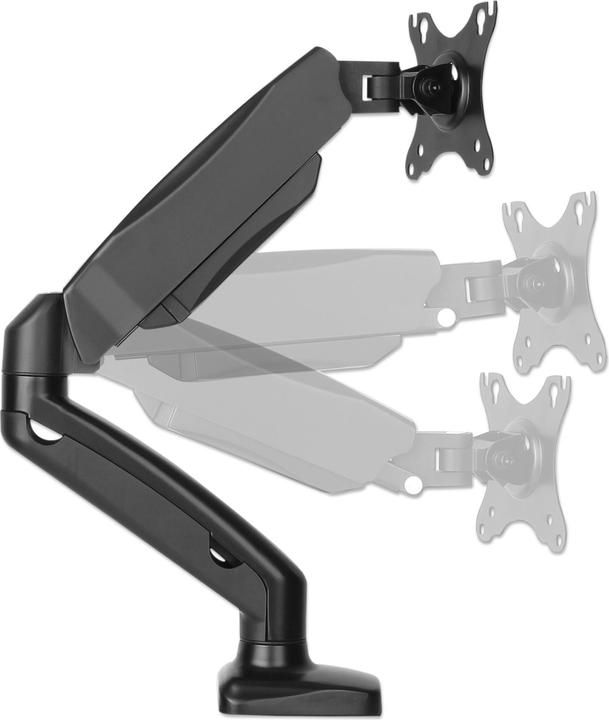 Produktbild Manhattan Halterung 1 Monitor Gasdruck Aluminium 17-32 Zoll (Tisch, 32")