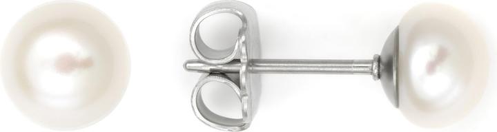 Produktbild Heideman Perlohrstecker 6mm silberfarbend poliert (100% Edelstahl)