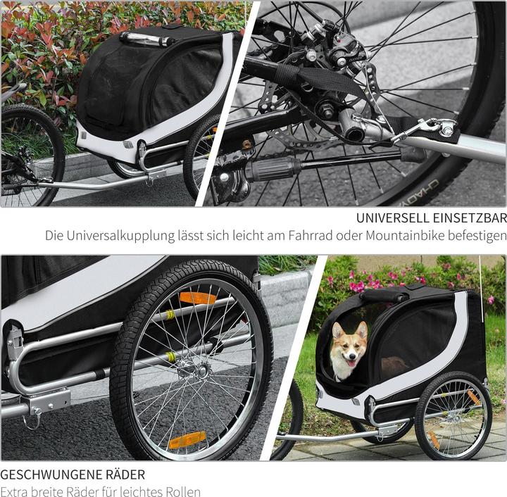 Immagine prodotto PawHut Rimorchio per biciclette