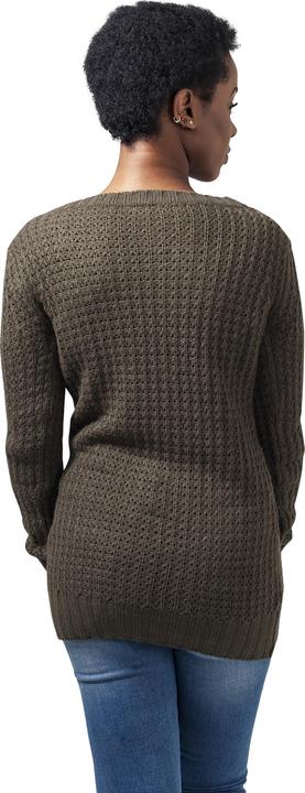 Actual product image Urban Classics Ladies Long Wideneck Sweater (S)