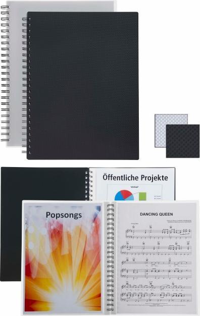 Produktbild Kolma Spiralsichtbuch A4 mit 20 Taschen schwarz (A4, 1 x)