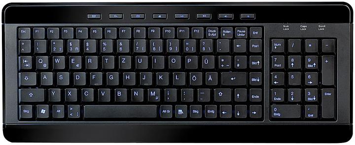 Image du produit GeneralKeys Clavier multimédia USB compact "Light Key (DE, Filaire)