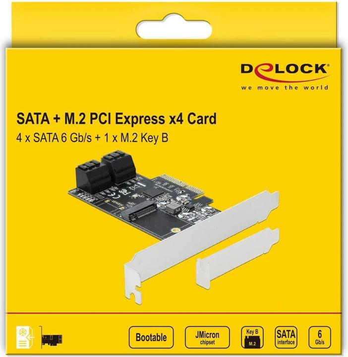 Produktbild Delock PCI-Express-x4 SATA, 1x M.2