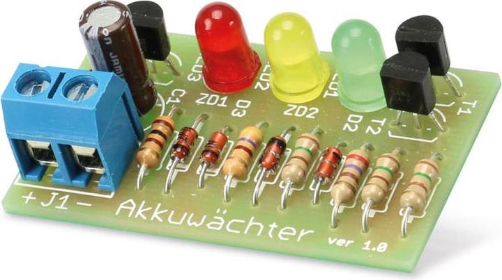 Produktbild Pollin Electronic Bausatz 3-Kanal-Akkuwächter 6 V-