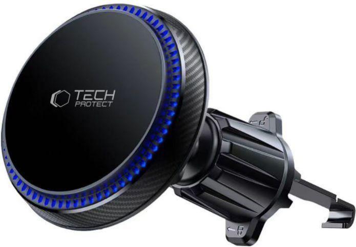 Produktbild Tech-Protect MM15W-V4 car phone holder with MagSafe 15W inductive charger for air vent - black