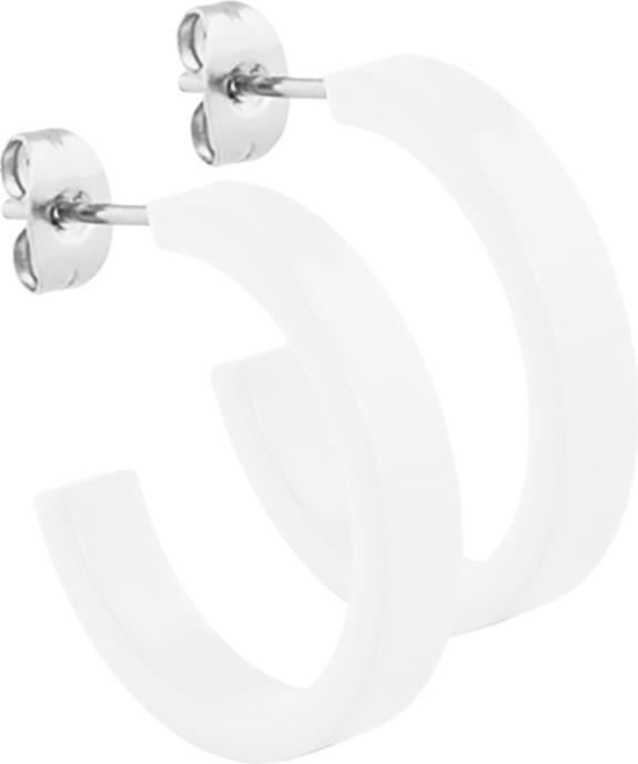 Immagine prodotto Star Piercing Orecchini Bianco Puro Rotondo Piatto 5x24 (senza ottone, Acciaio chirurgico 316L)