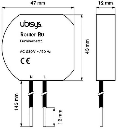 Actual product image Ubisys Router R0 ZigBee 3.0