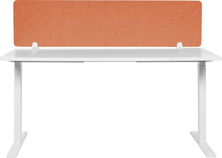 Image du produit Beliani Cloison de bureau rouge clair 160 x 40 cm WALLY