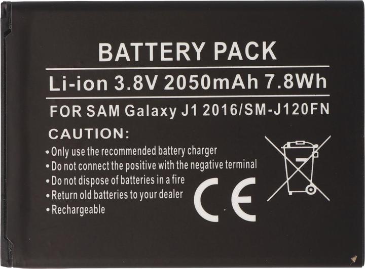 Produktbild AccuCell Akku Samsung Galaxy J1 2016, SM-J120FN, EB-BJ20CBE