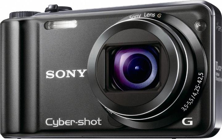 Produktbild Sony DSC-HX5, 10 MPixel, 10x WW-Zoom, FullHD, GPS, Schwarz