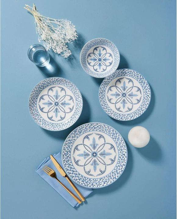 Immagine prodotto Hermia Geschirr-Set Blau/Weiss (24 Pezzo/i)