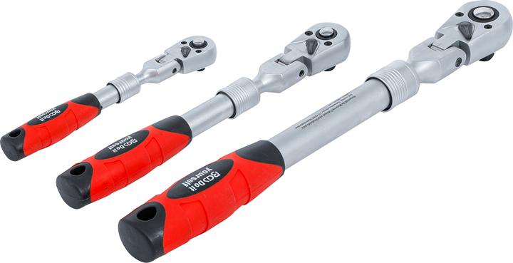 Actual product image DIY-Wood Switch ratchet set | extendable, angular | output external square 6.3 mm (1/4") - 10 mm (3/8") (1/4")