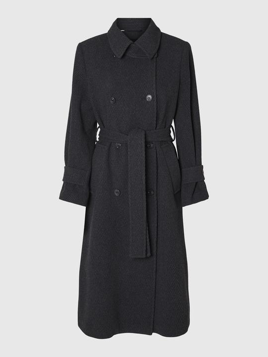 Selected Femme Wollgemisch Gürtel Trenchcoat