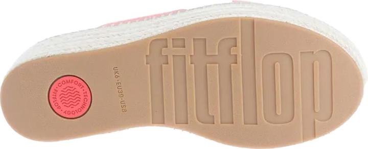Actual product image Fitflop Womens/Ladies Eloise Espadrille Cross Leather Wedge Heel Sandals (37)