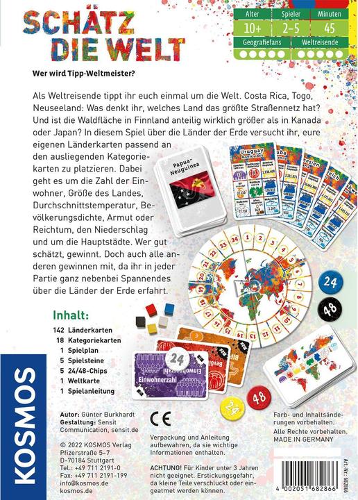 Image du produit Kosmos Jeu pour enfants Estime le monde - Qui sera champion du monde de pronostics? (Allemand)