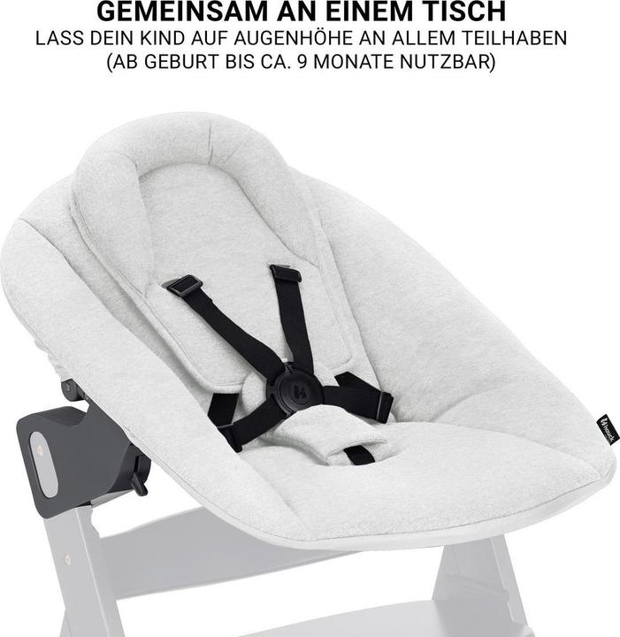 Actual product image Hauck Hochstühle Beta Plus White 5-tlg. Newborn Set - Hochstuhl (Highchair)