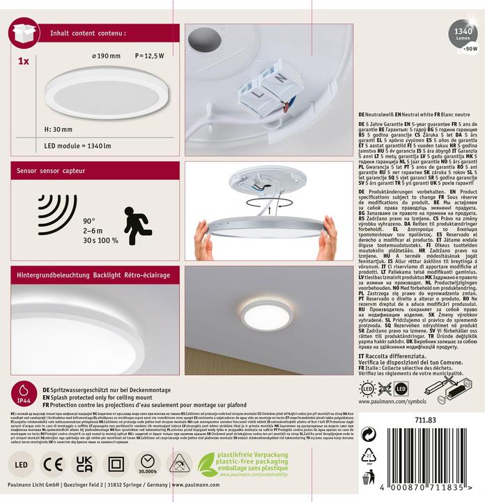 Actual product image Paulmann Panel Atria Shine Backlight (1340 lm)
