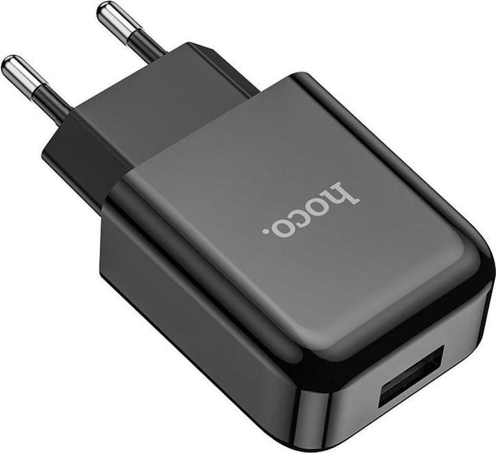 Produktbild Hoco Adapter travel charger USB A + cable USB A to Type C 2.1A N2 black (2.10 W)