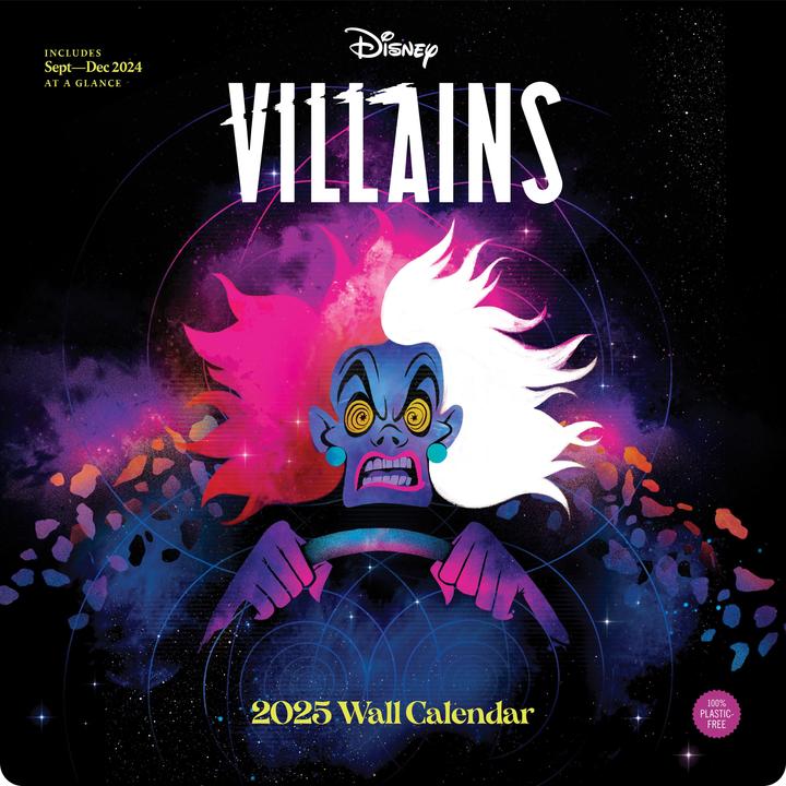 Actual product image Abrams & Chronicle Disney Villains 2025 (30.5 x 30.5 cm, Hardcover, English)