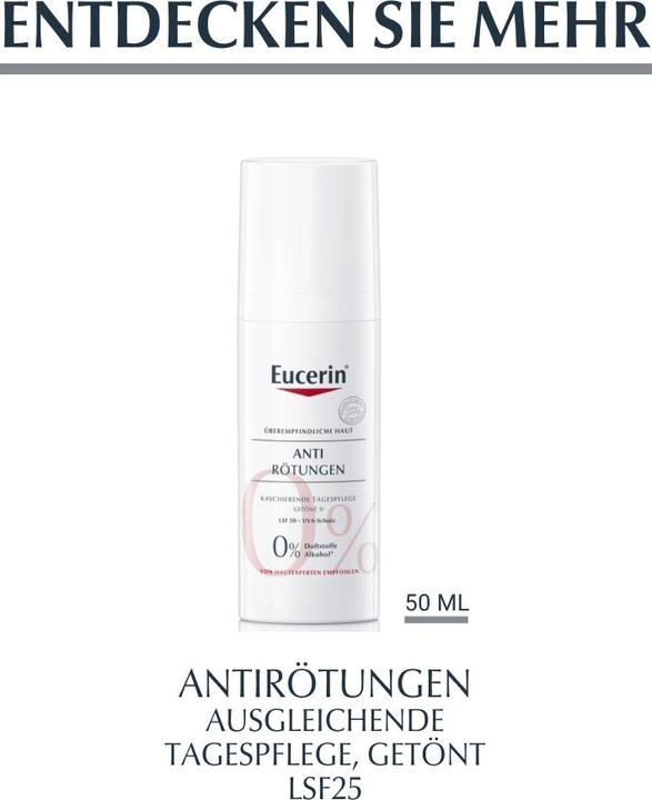Produktbild Eucerin AntiRötungen Beruhigende Feuchtigkeitspflege (50 ml, Tagescreme, SPF 25)