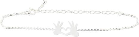 Birambi Heart Hand Armband silber (Silber)