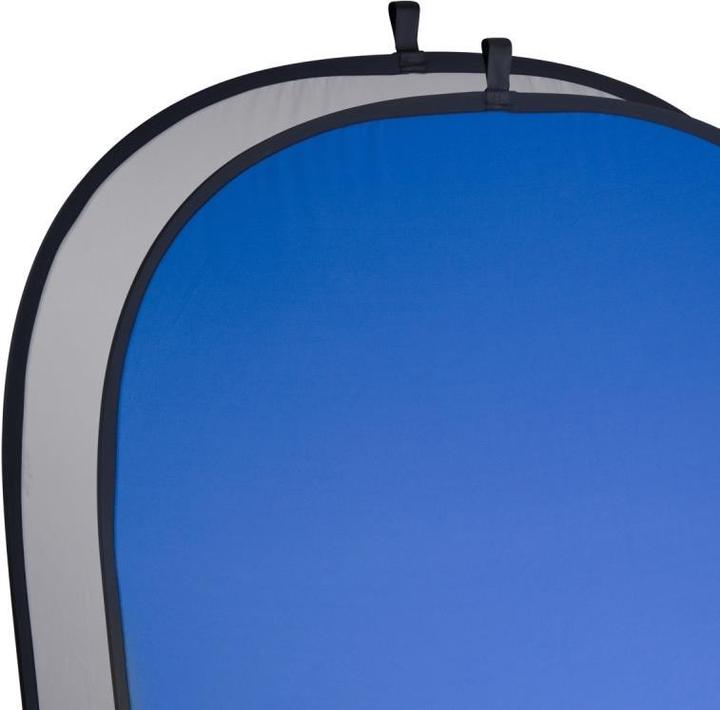 Immagine prodotto Walimex 2in1 fondo pieghevole grigio/blu, 180x210cm (180 cm, 180 cm)