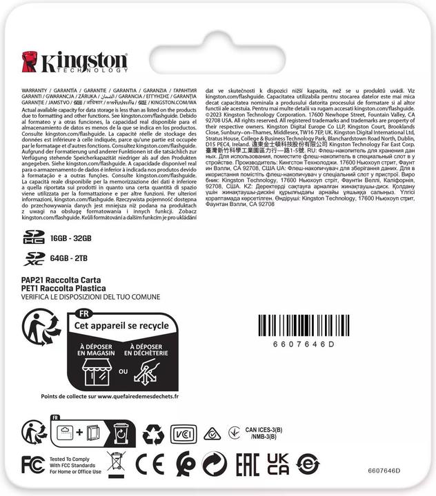 Produktbild Kingston Canvas React Plus (128 GB, SDXC, U3, UHS-II)