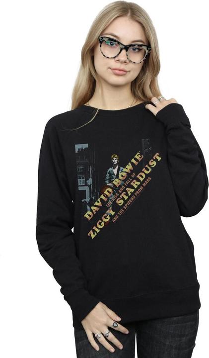 Immagine prodotto David Bowie Ziggy Diagonal Felpa Donna (M)
