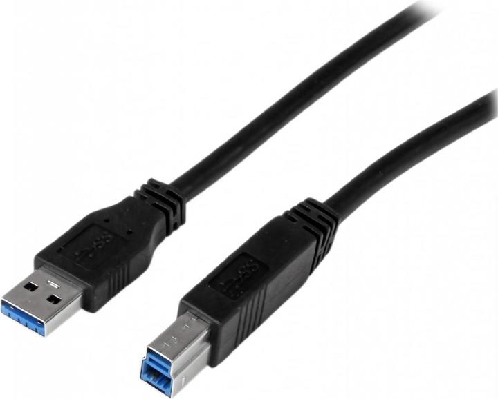 StarTech 1m certified USB 3.0 SuperSpeed cable A to B - Black - USB 3 connection cable - male/male (1 m, USB 3.2 Gen 1)
