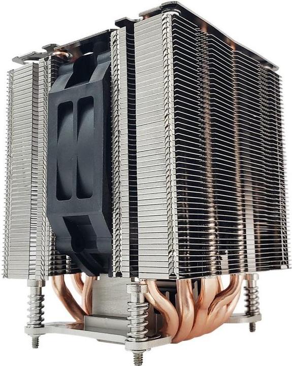 Actual product image Dynatron A49 AMD AM4 AM5 Cooler 4U Heatpipes with Aluminium Socket and Aluminium Fin Stack Active (130 mm)