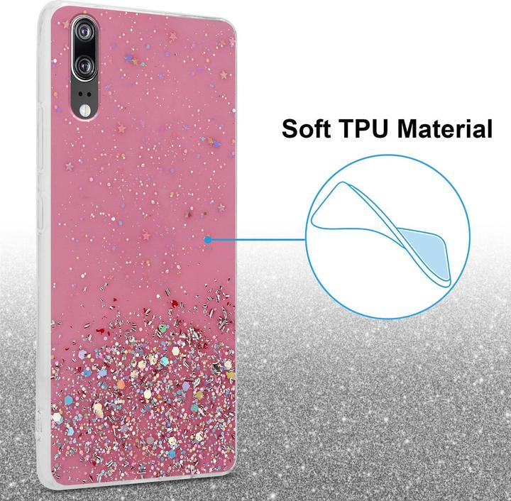 Actual product image Cadorabo TPU cover sparkling glitter (Cubot P20)