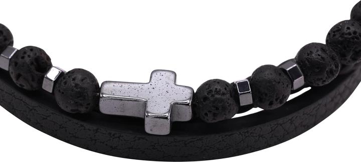 Actual product image Heideman Glenn black and brown colours (19 cm, 100% leather)