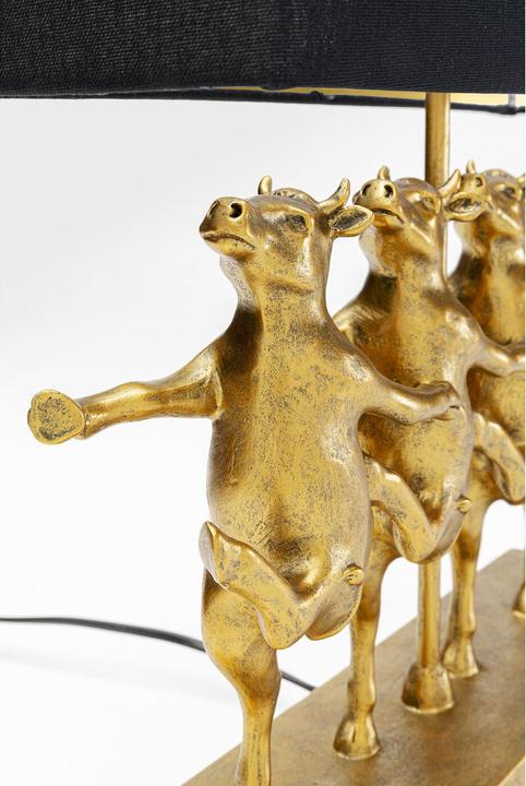 Actual product image Kare Design Dancing Cows table lamp black (E27)