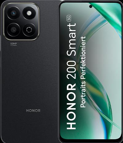 Produktbild Honor 200 Smart 5G Dual Sim 4GB RAM 256GB - Midnight Black (256 GB, Midnight Black, Dual SIM)