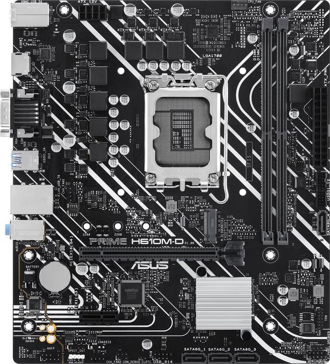 Image du produit ASUS PRIME H610M-D (LGA 1700, Intel H610, mATX)