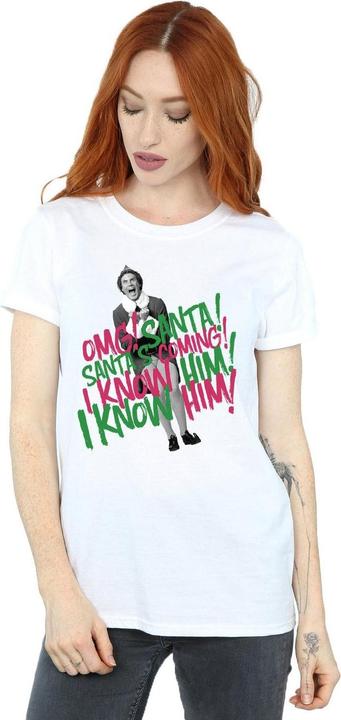 Immagine prodotto Elf Santa's Coming Maglietta Ampia Donna (S)